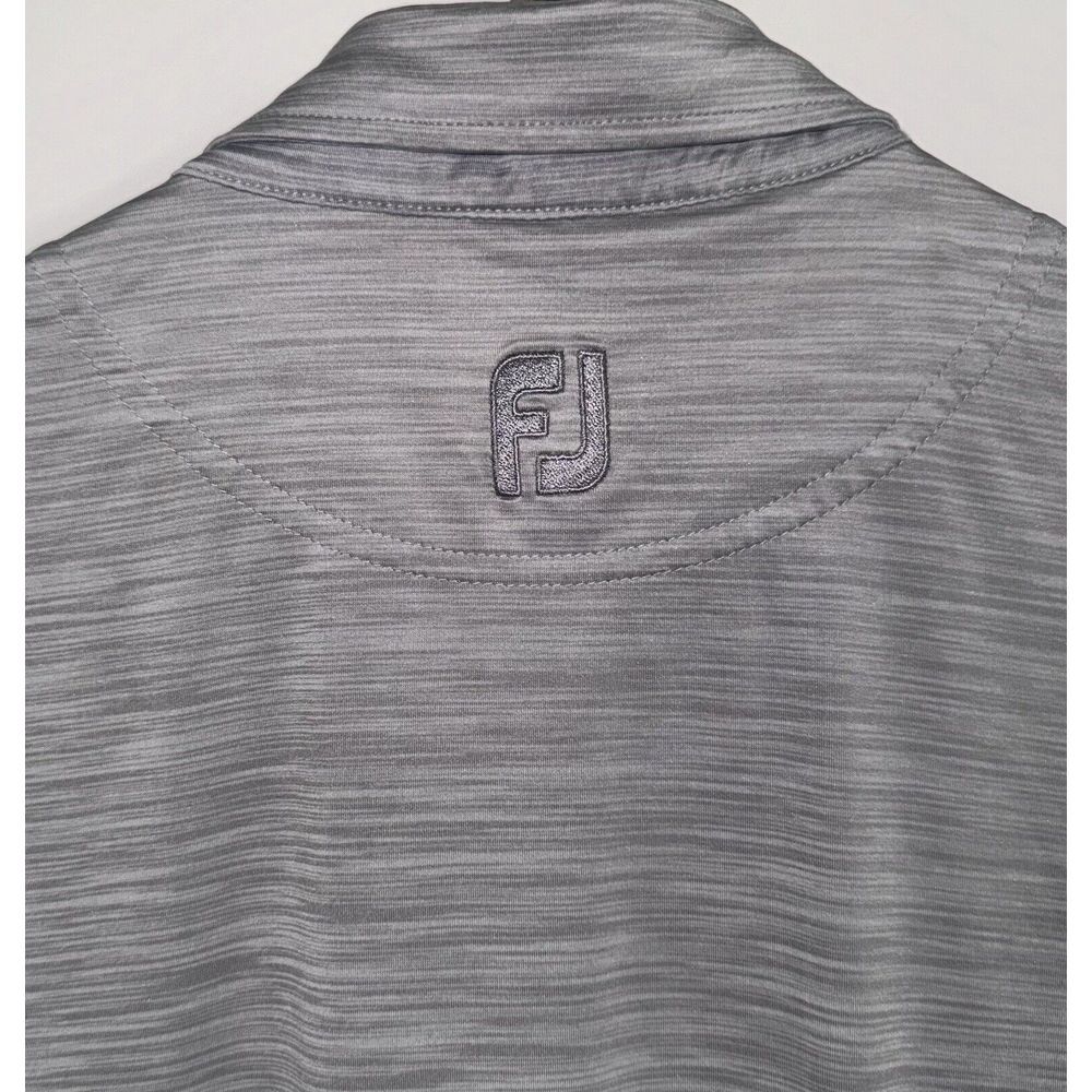 FootJoy Golf Polo Mens M Gray Short Sleeve Shirt - Picture 5 of 7